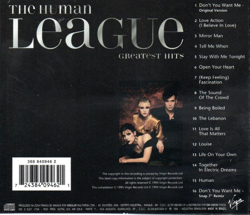 Human League　HUMAN 　貴重リミックス集 13トラック収録 CD CD The Human League: Greatest Hits - Virgin - Outros Música e